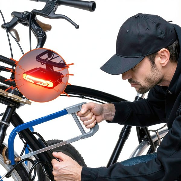 wsdcam Bike Tail Light Black Polycarbonate 5in1 Smart Remote-5