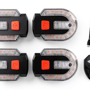 UPXSXT Bike Tail Light Yellow Plastic USB-0