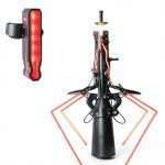 Junchi Bike Tail Light Black Waterproof 50Lumen-0