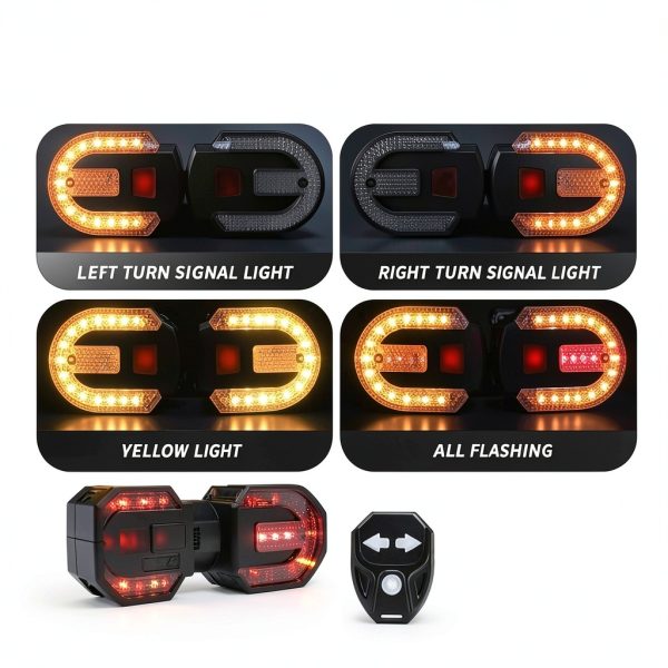 UPXSXT Bike Tail Light Yellow Plastic USB-1