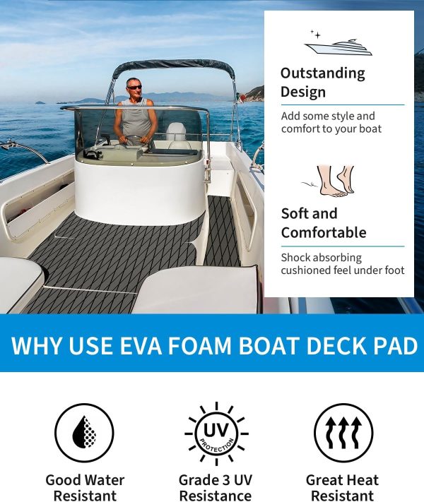 OCEANBROAD EVA Foam Boat Deck Pad 6mm UV Resistant-5
