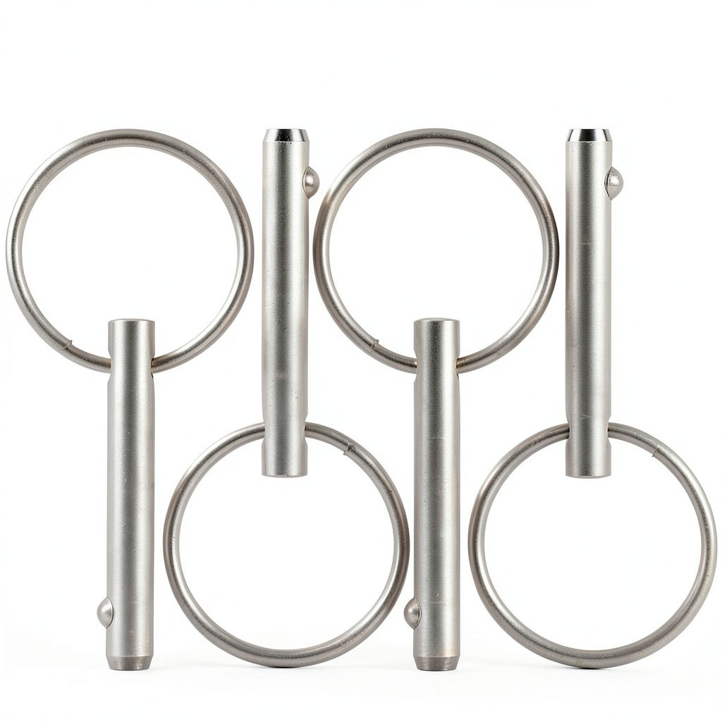 Quick release pin made of marine grade stainless steel