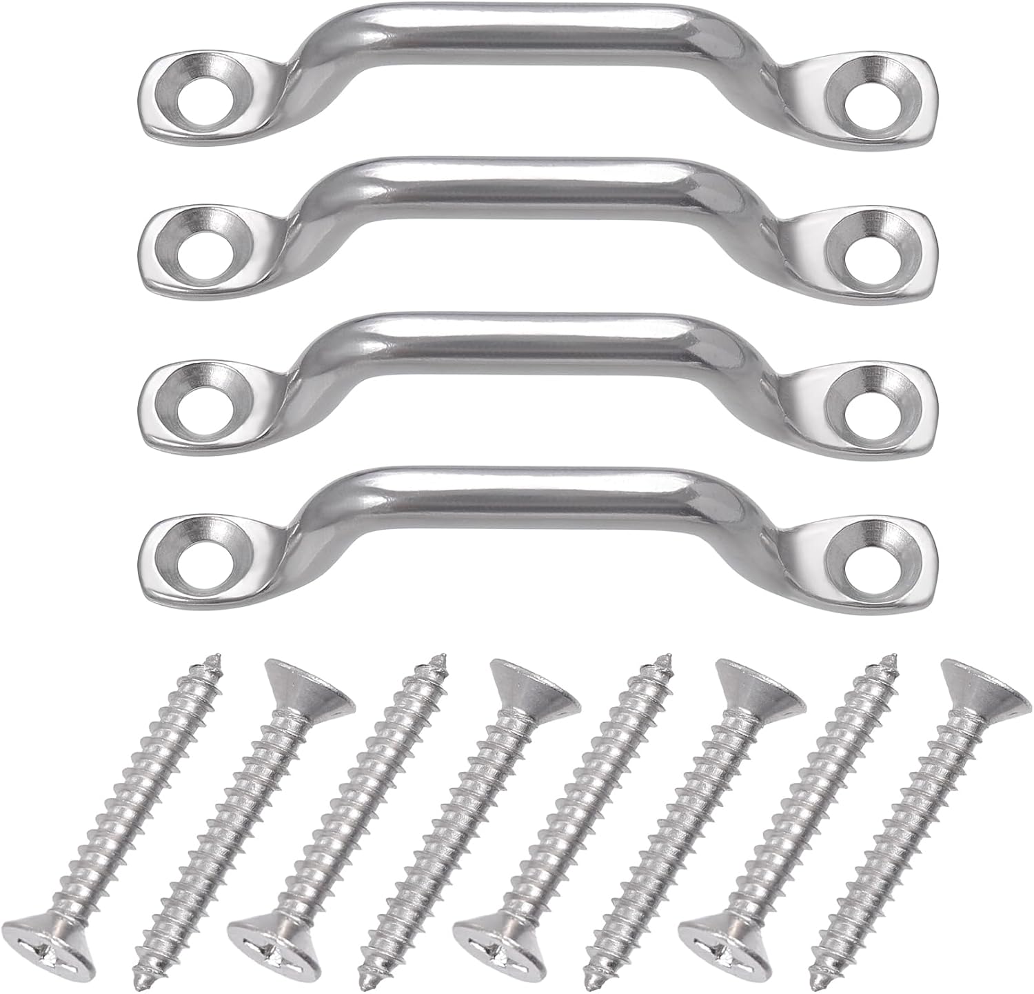 Stainless steel boat deck hardware kit
