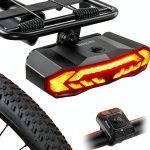wsdcam Bike Tail Light Black Polycarbonate 5in1 Smart Remote-0