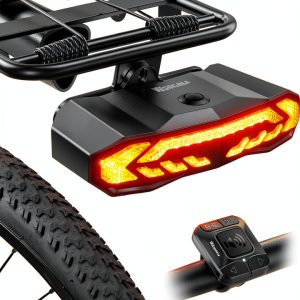 wsdcam Bike Tail Light Black Polycarbonate 5in1 Smart Remote-0