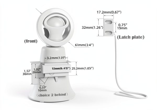 Searoam Stainless Boat Latch Push Button Durable-4