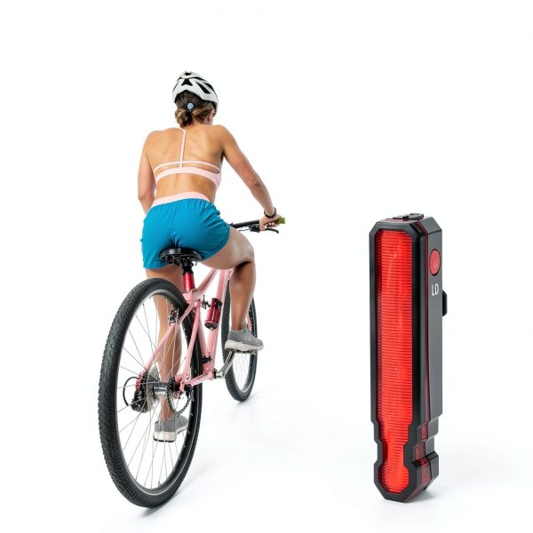 Junchi Bike Tail Light Black Waterproof 50Lumen-1