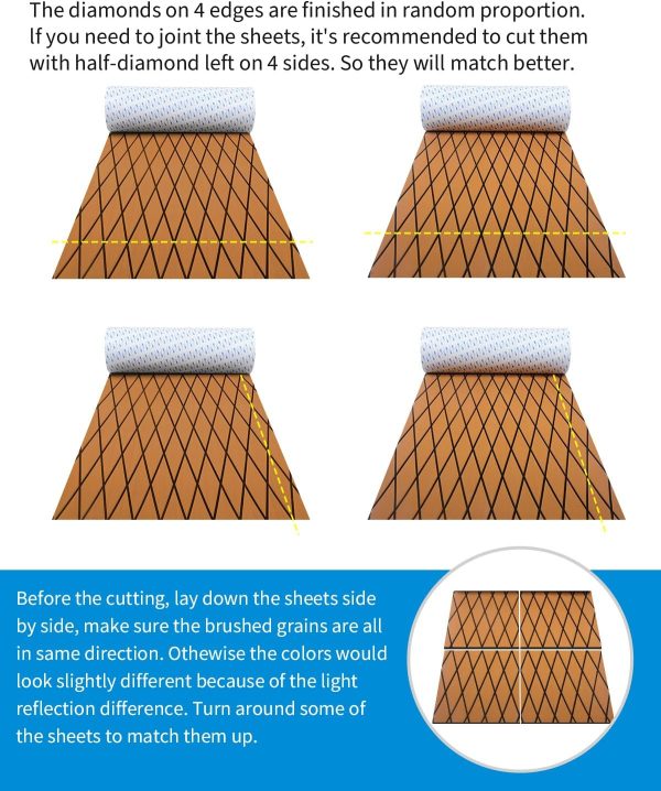 OCEANBROAD EVA Foam Boat Deck Pad 6mm UV Resistant-7