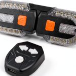 JIMYAO Bicycle Turn Signal Light Black ABS-0