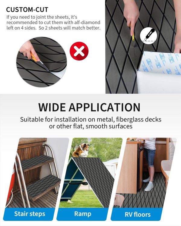 OCEANBROAD EVA Foam Boat Deck Pad 6mm UV Resistant-3