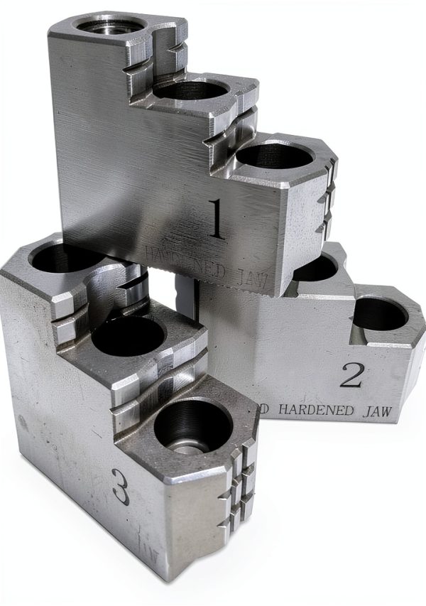 6inch Lathe Hard Jaws Set IntXanth - Premium Serrated Steel Chuck Jaws-0