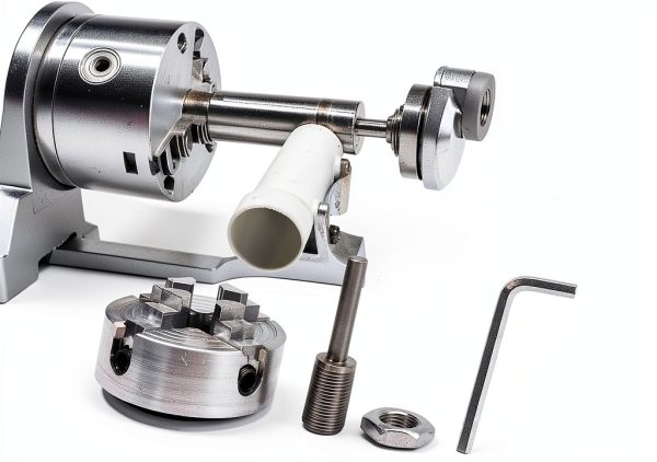 Mini 4 Jaw Lathe Chuck Set FLEXMAN Alloy Steel Self Centering 2 Inch-7