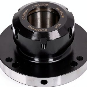 Collet Chuck ER40 Collet Lathe Chuck Carbon Steel Compact Replacement 100mm Diameter for CNC Milling Machine-0