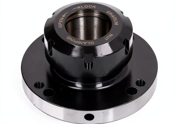 Collet Chuck ER40 Collet Lathe Chuck Carbon Steel Compact Replacement 100mm Diameter for CNC Milling Machine-0