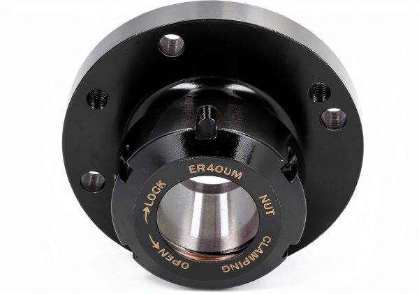 Collet Chuck ER40 Collet Lathe Chuck Carbon Steel Compact Replacement 100mm Diameter for CNC Milling Machine-6