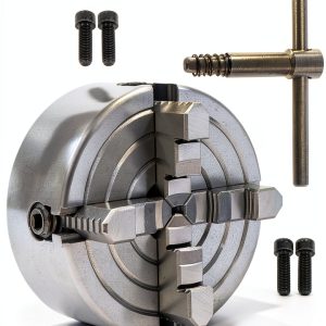 K72-125 Lathe Chuck 5 Inch 4-Jaw Independent Reversible Jaw by TINVHY-0