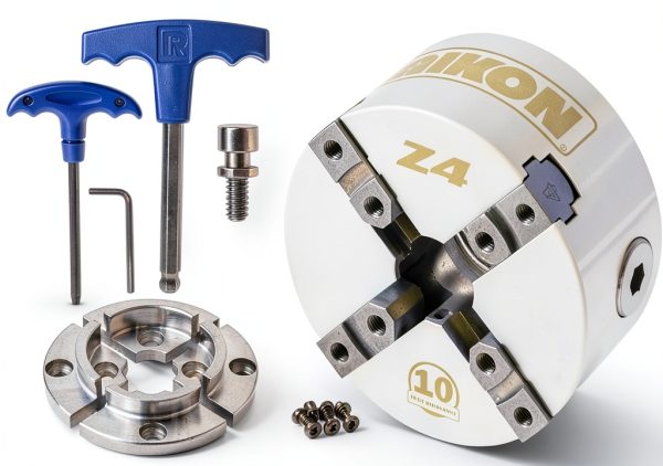 Z4 4 Jaw Lathe Chuck by Rikon CNC Precision Self Centering Tool-0