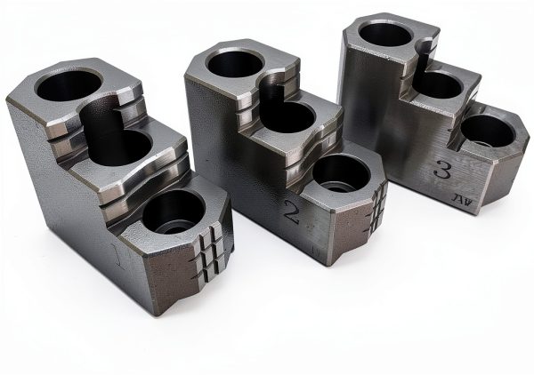 6inch Lathe Hard Jaws Set IntXanth - Premium Serrated Steel Chuck Jaws-6