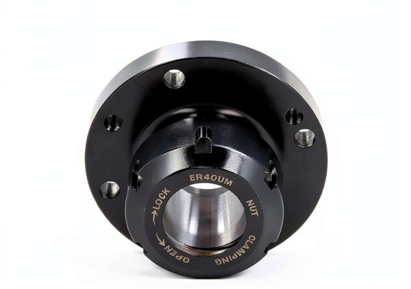 Collet Chuck ER40 Collet Lathe Chuck Carbon Steel Compact Replacement 100mm Diameter for CNC Milling Machine-8