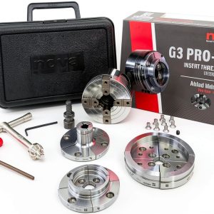 Nova ProTek Wood Lathe Chuck Kit 48296 G3 with 3 Jaw Sets-0