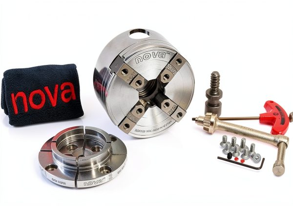NOVA 48293 Premier Pro-TEK G3 Chuck Bundle with 2" Jaw Set & Case-1