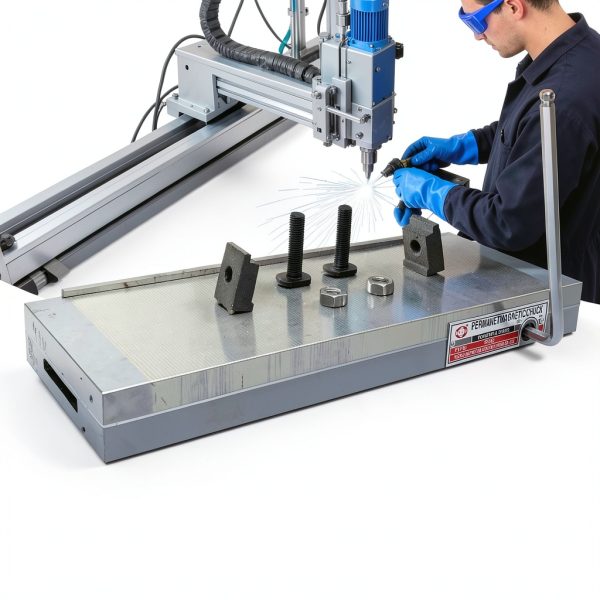 Permanent Magnetic Chuck QWEXOB 6x16in Rectangular >100 N/cm² Chrome-1
