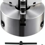 VEVOR 3-Jaw Lathe Chuck 10in Self-Centering HT300 Steel Hex Wrench-0