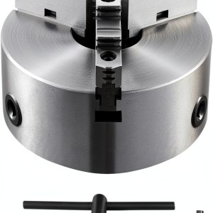 VEVOR 3-Jaw Lathe Chuck 10in Self-Centering HT300 Steel Hex Wrench-0