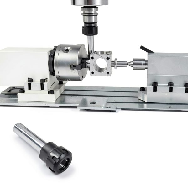 findmall Extension Straight Shank Tool Holder C1" ER32 4" CNC Lathe-5